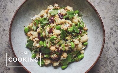 Salat von geröstetem Blumenkohl mit Sesam und Cranberrys – Tanja Grandits