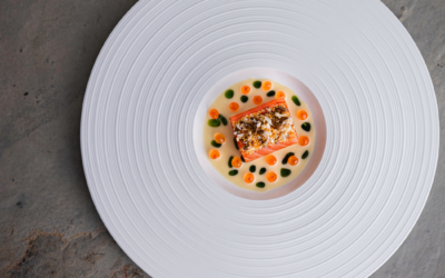 Loch-Duart-Lachs | Vichyssoise | Kapuziner | Sonnenblumenkerne von Natalie Leblond